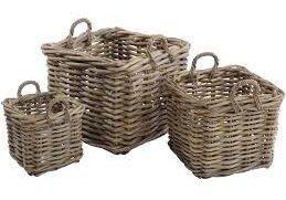 three baskets